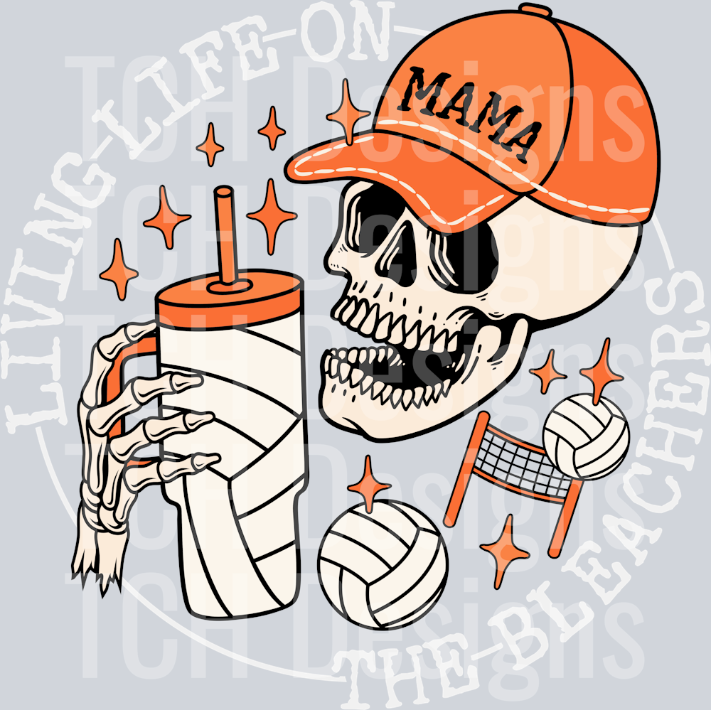 bleachers-volleyball-tumbler-mama-orange-wh
