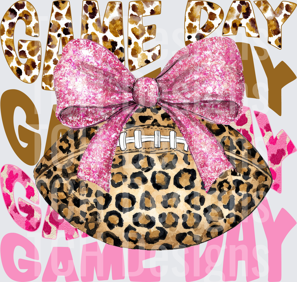 Pink Game Day Leopard Print