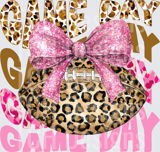 Pink Game Day Leopard Print
